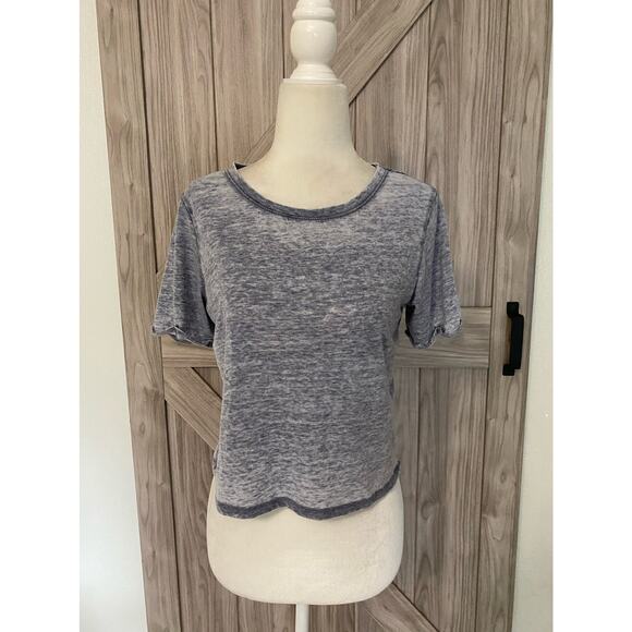 Charlotte Russe small Heather blue crop top - Picture 1 of 4